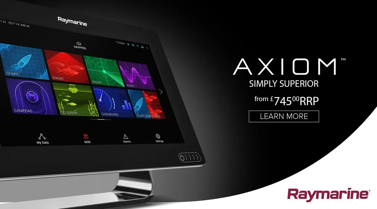 Raymarine Axiom 16 Pro-RVX HybridTouch Multi-function Display with integrated 1kW Sonar, DV, SV and RealVision 3D Sonar and LightHouse Download Chart with AUS included