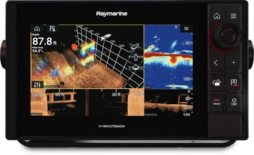 Raymarine Axiom 16 Pro-S HybridTouch Multi-function Display with integrated High CHIRP Conical Sonar for CPT-S and LightHouse Download Chart with AUS included