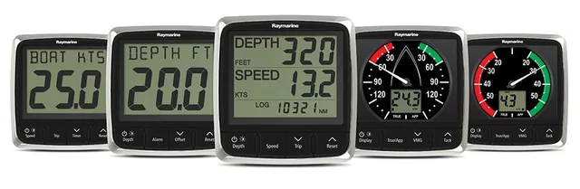 Raymarine Instrument i50 Speed Pack with P120 Retractable Speed/Temp Through Hull Transducer